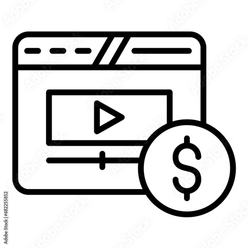 Video Monetization Icon