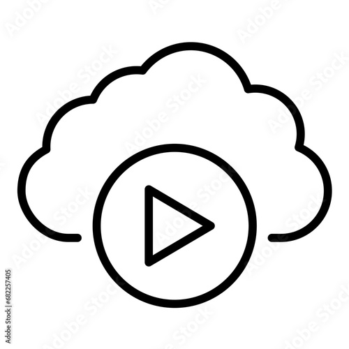 Cloud Video Icon