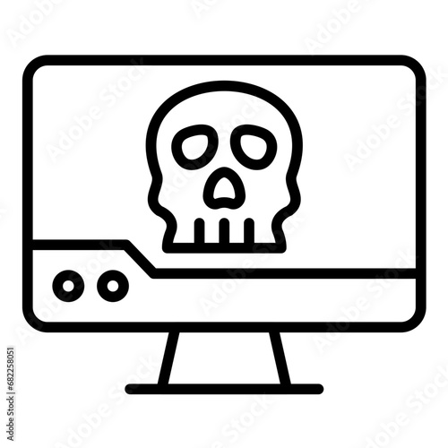 Computer Hacked Icon