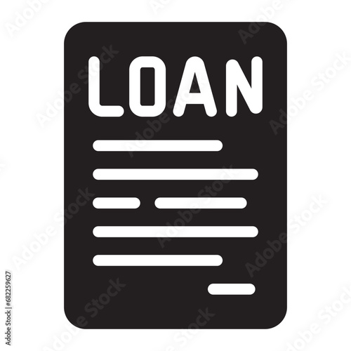 loan glyph icon