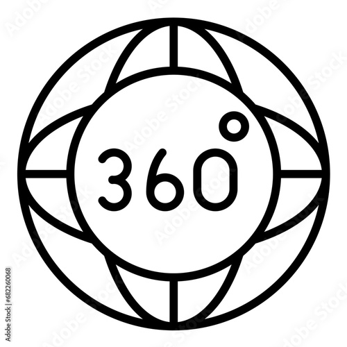 360 Degrees Icon
