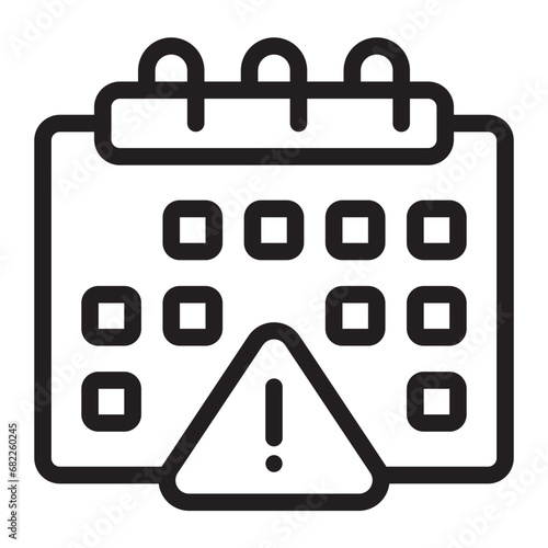 due date line icon