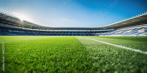 Close-up of Outdoor Sports Stadium Turf © Adobe Contributor
