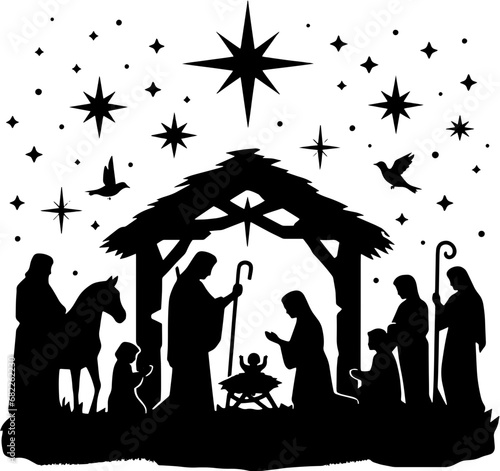 Nativity Silhouette Scene 15