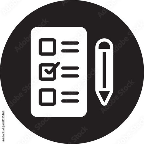 ballot glyph icon