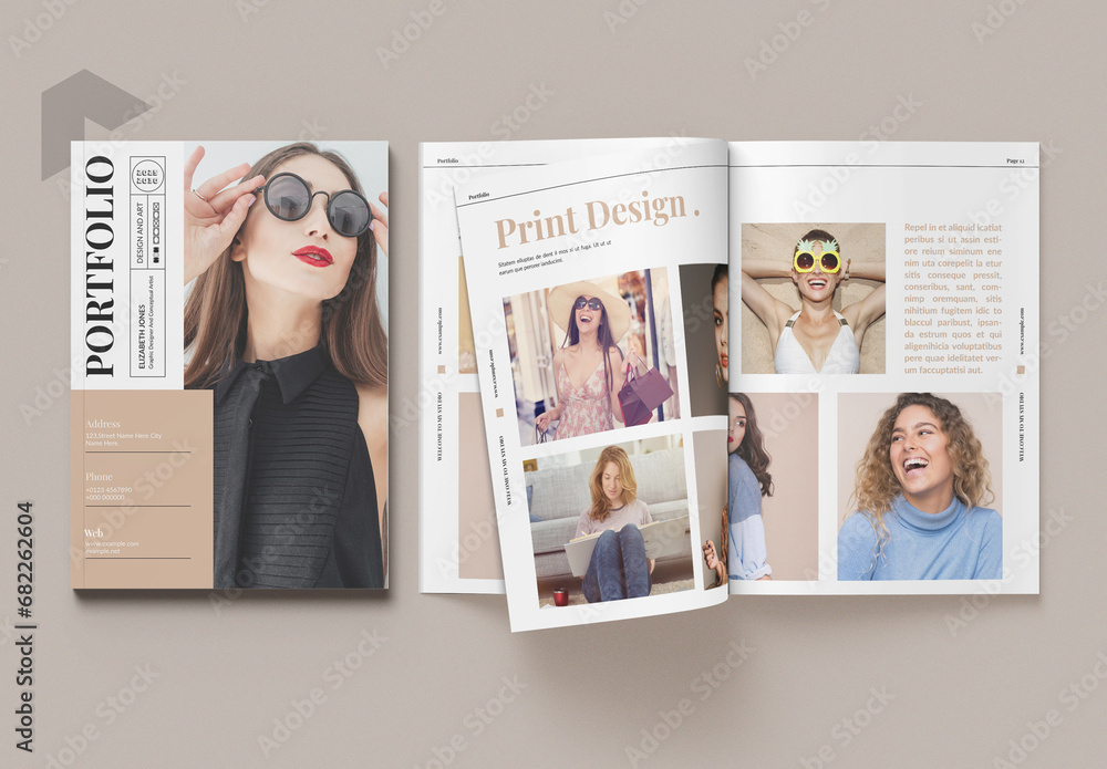 Portfolio Template Stock Template Adobe Stock