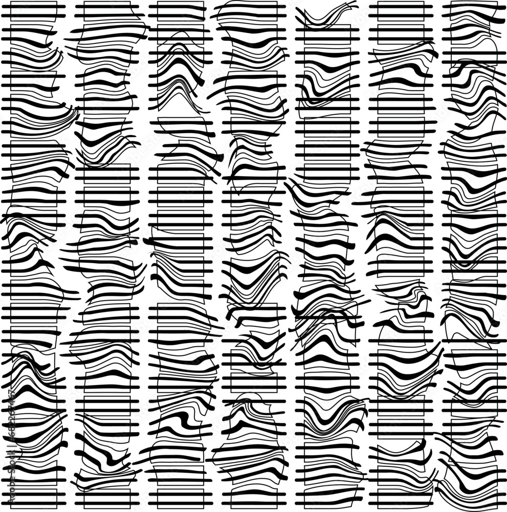 Distorted texture with lined structures similar to rails Distorted texture with lined structures similar to rails