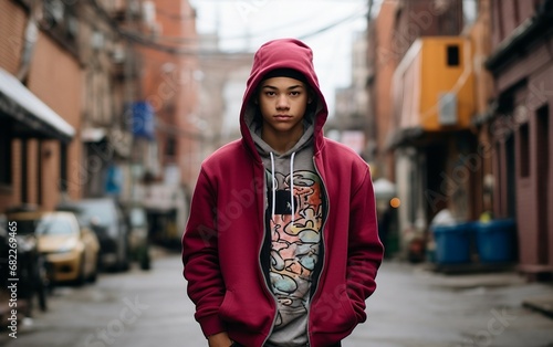 Teenage Boy's in Hip-Hop Flair