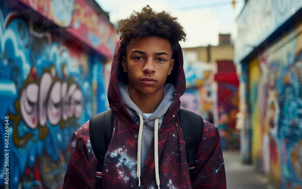 Unleashed Teenage Boy's Urban Energy
