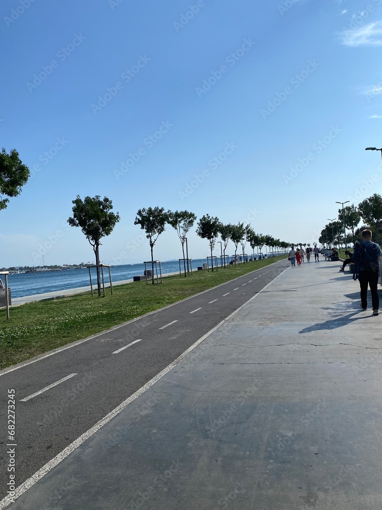 Fototapeta premium road to the sea