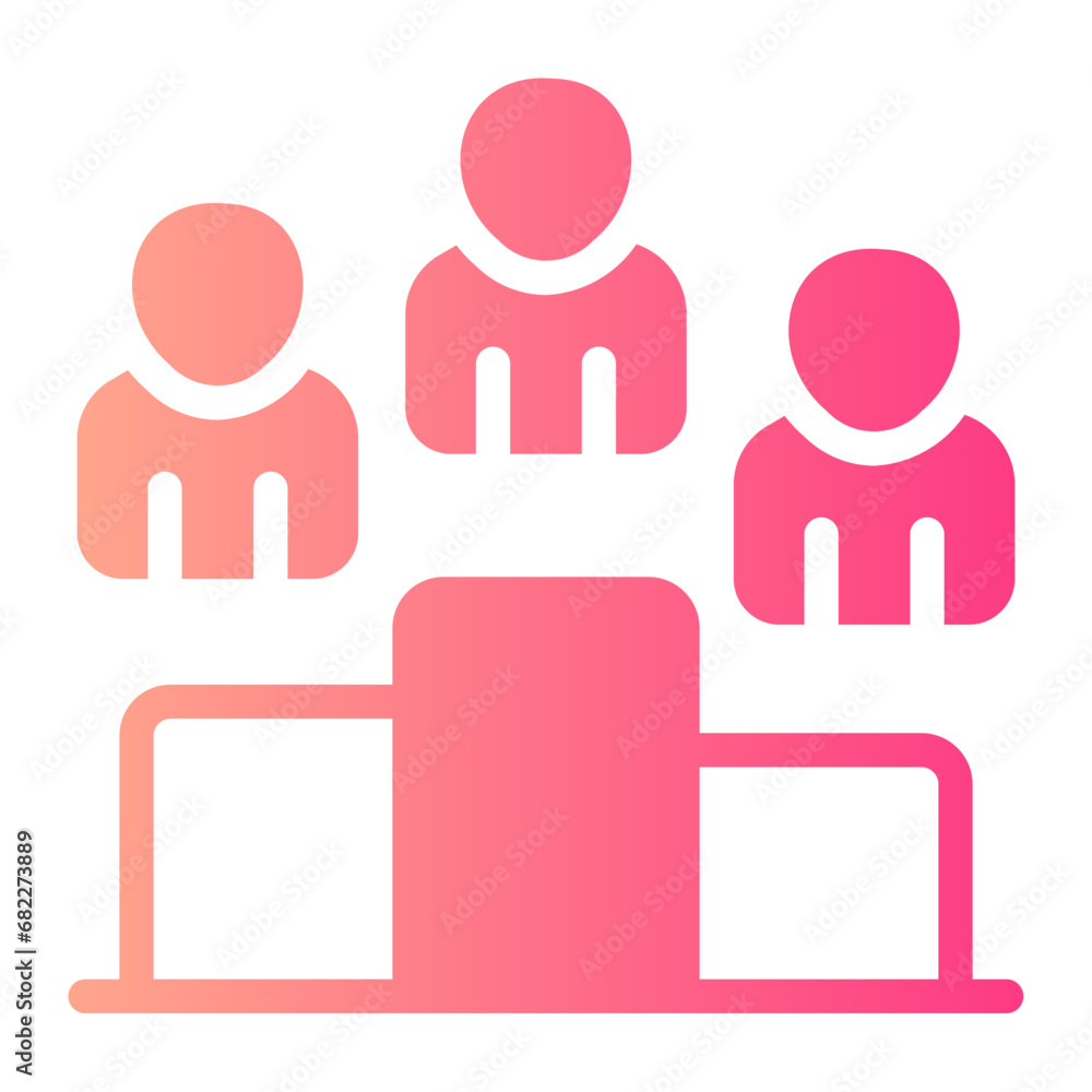 podium gradient icon podium gradient icon