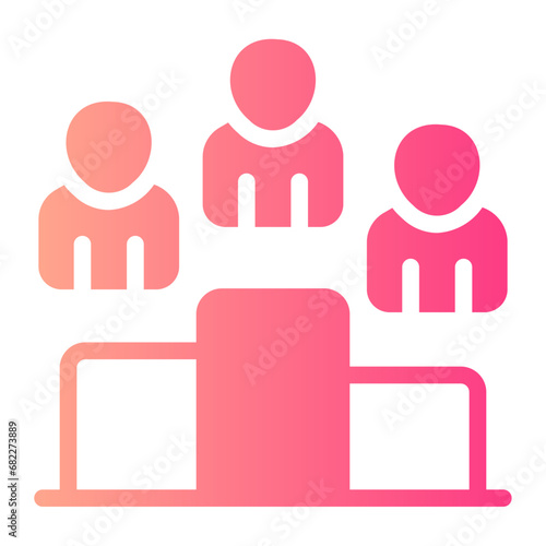 podium gradient icon