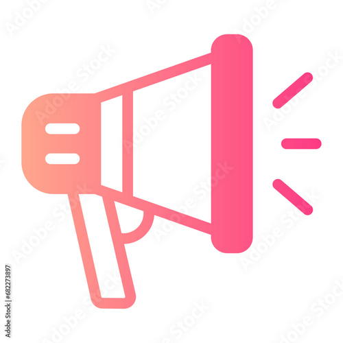 megaphone gradient icon