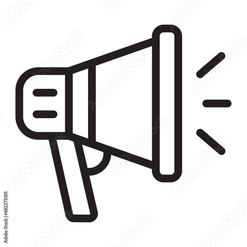 megaphone line icon