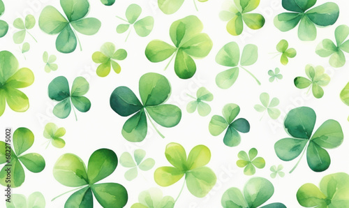 Saint Patrick's day concept watercolor pattern background photo