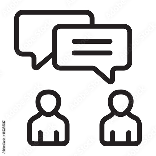 talking line icon