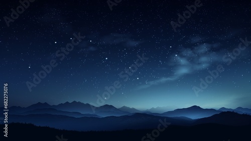 A clear night sky for product mockup AI generated illustration