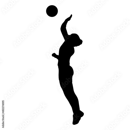 silhouette of people playing volleyball