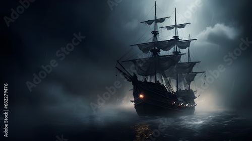 ship in the sea photo