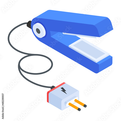 Barber Shop Interior Isometric Icon