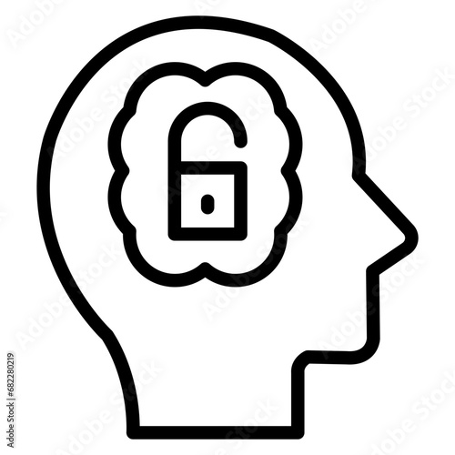 Open Mindedness Line Icon