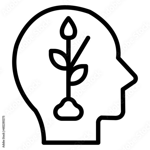 Self Esteem Line Icon