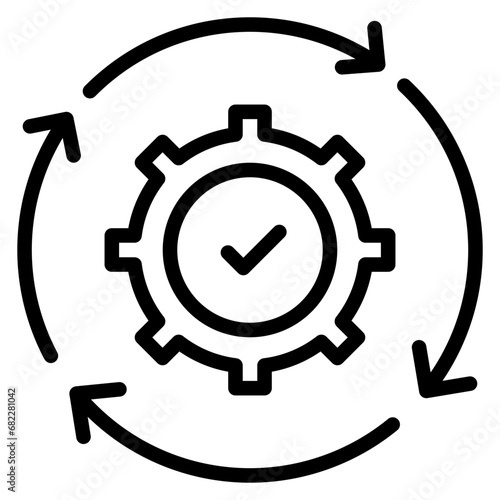 Consistency Line Icon