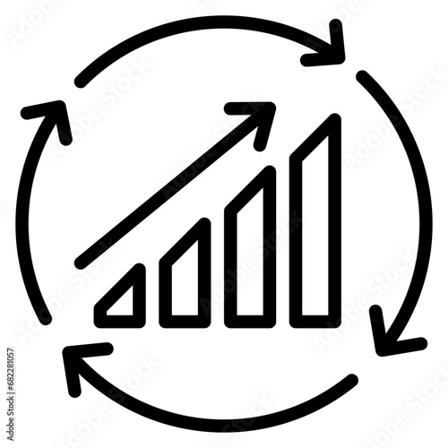 Continuous Improvement Line Icon