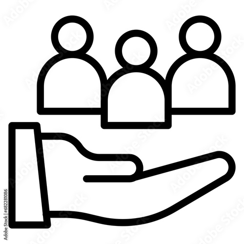 Diversity Line Icon