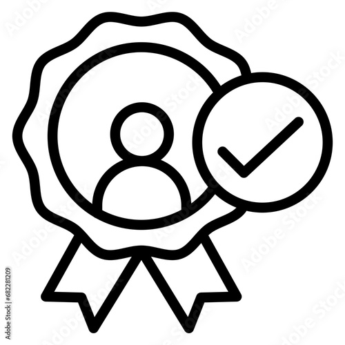 Trustworthiness Line Icon