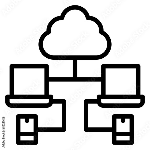 Network Congestion Line Icon