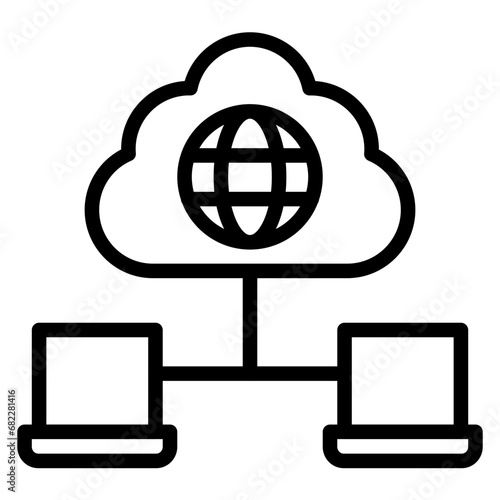 Network Connectivity Line Icon