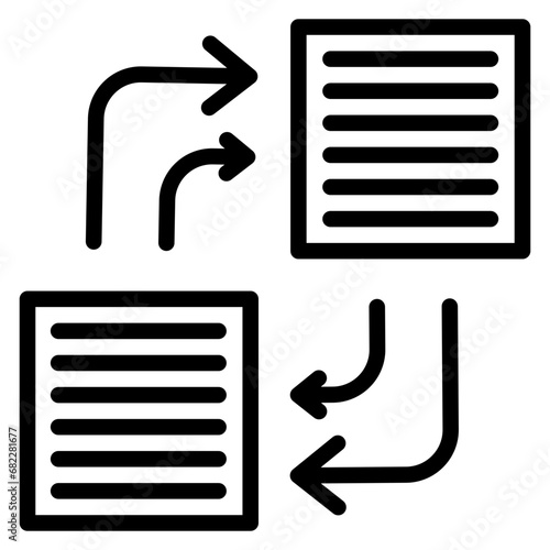 Synchronization Line Icon