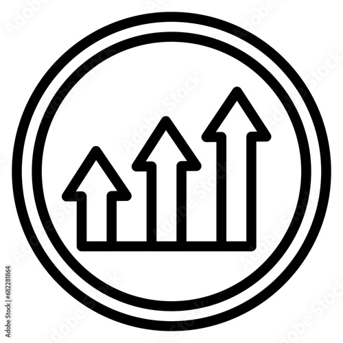 Market Dominance Line Icon