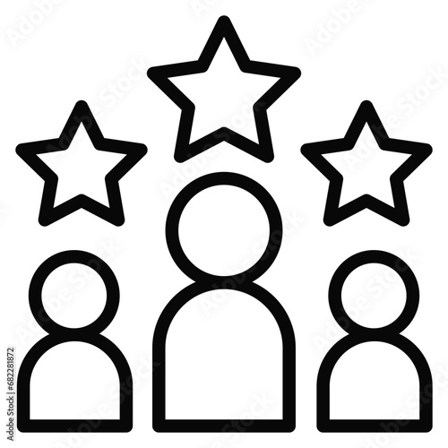 Market Leadership Line Icon