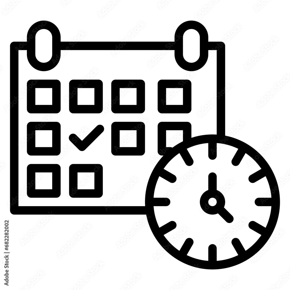Appointment Line Icon Appointment Line Icon