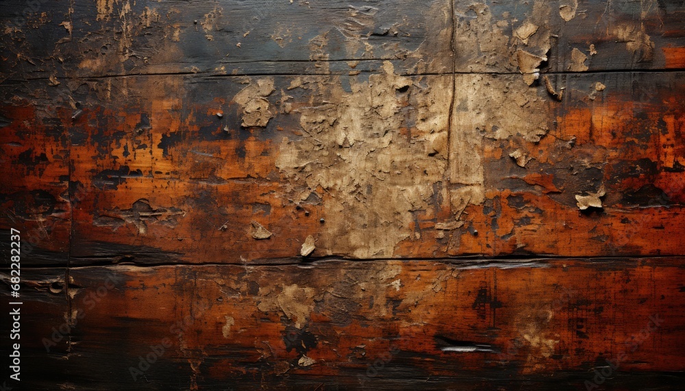 Weathered Wooden Structure with Rustic Grungy Style