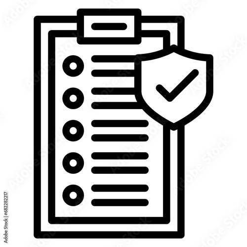 Safety Measures Line Icon