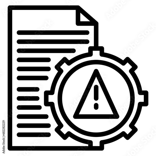 Risk Avoidance Line Icon