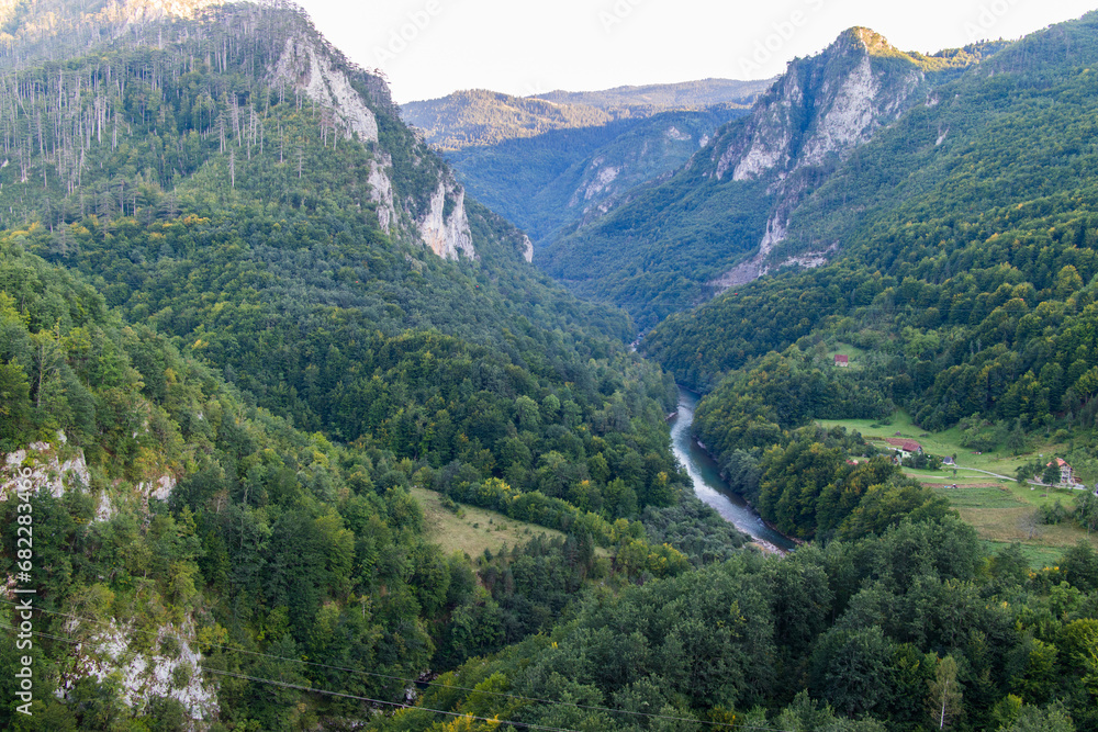 Fototapeta premium View from Mount Lovcen to the bay.