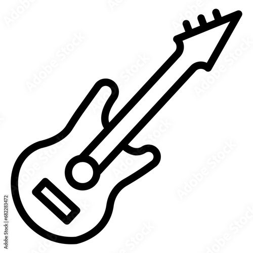 Guitar Line Icon