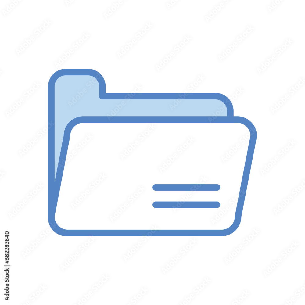 File Folder icon isolate white background vector stock illustration. File Folder icon isolate white background vector stock illustration.