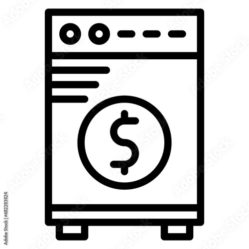 Money Laundering Line Icon