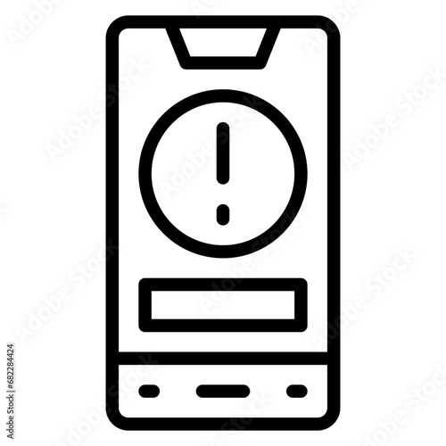 Outbreak Alert Line Icon