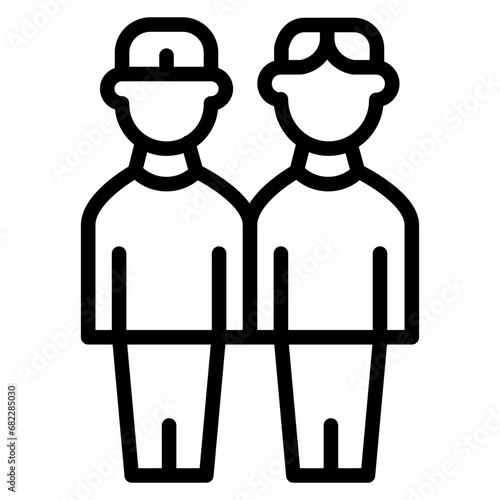 Bro Line Icon