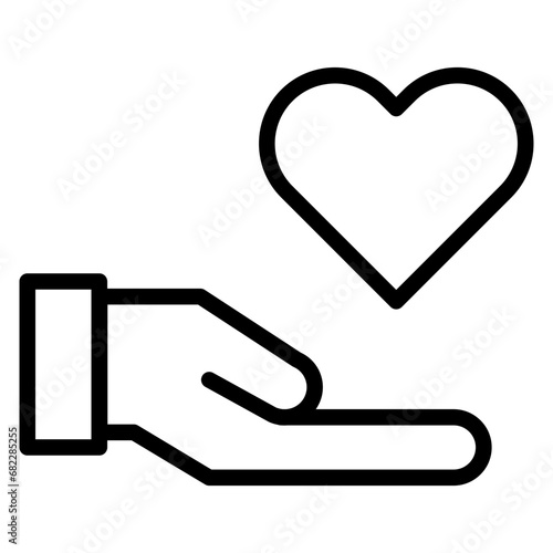 Sympathy Line Icon