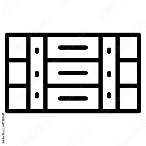 Crate Line Icon