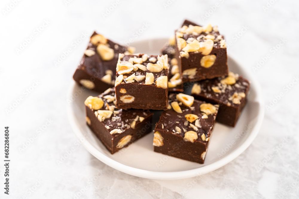 Chocolate hazelnut fudge Chocolate hazelnut fudge