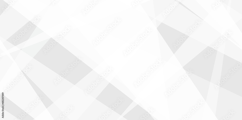 Fototapeta premium Abstract background with white and gray and geometric style with simple lines and corners, triangle as background geometric style with simple lines and corners, triangle as background paper texture 