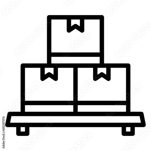 Cargo Line Icon